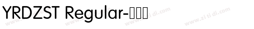 YRDZST Regular字体转换